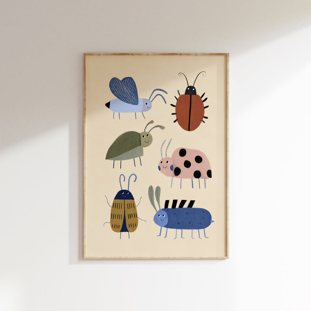 Garden Beetles Print