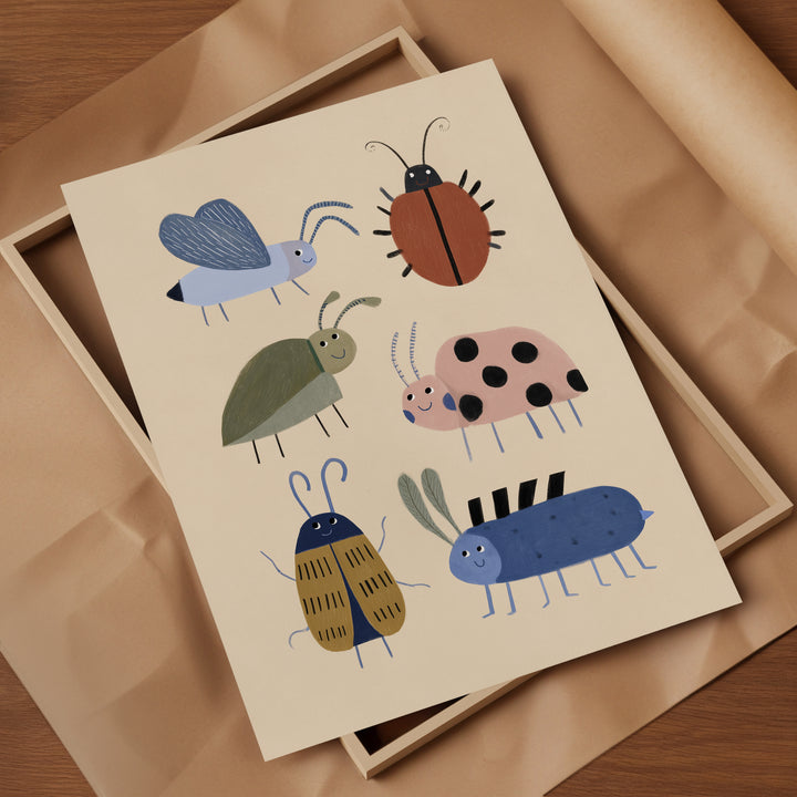 Garden Beetles Print