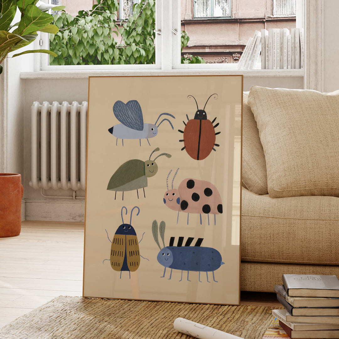 Garden Beetles Print