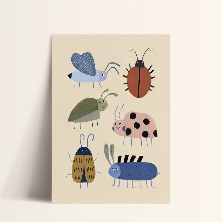Garden Beetles Print