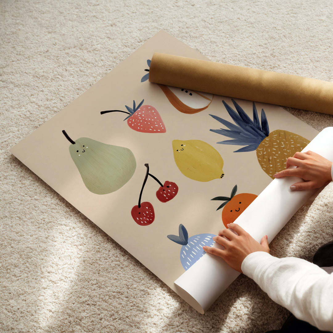 Farmers Market Fruits Print