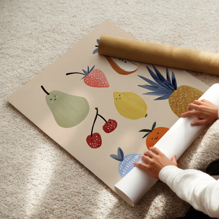 Farmers Market Fruits Print