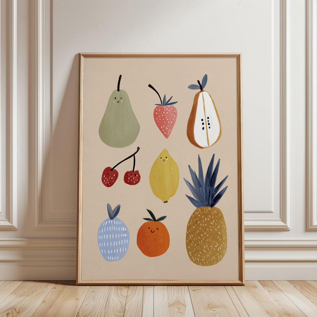 Farmers Market Fruits Print
