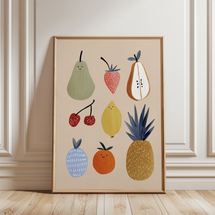 Farmers Market Fruits Print