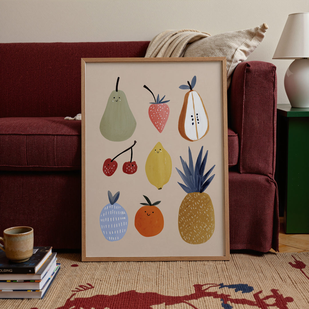 Farmers Market Fruits Print
