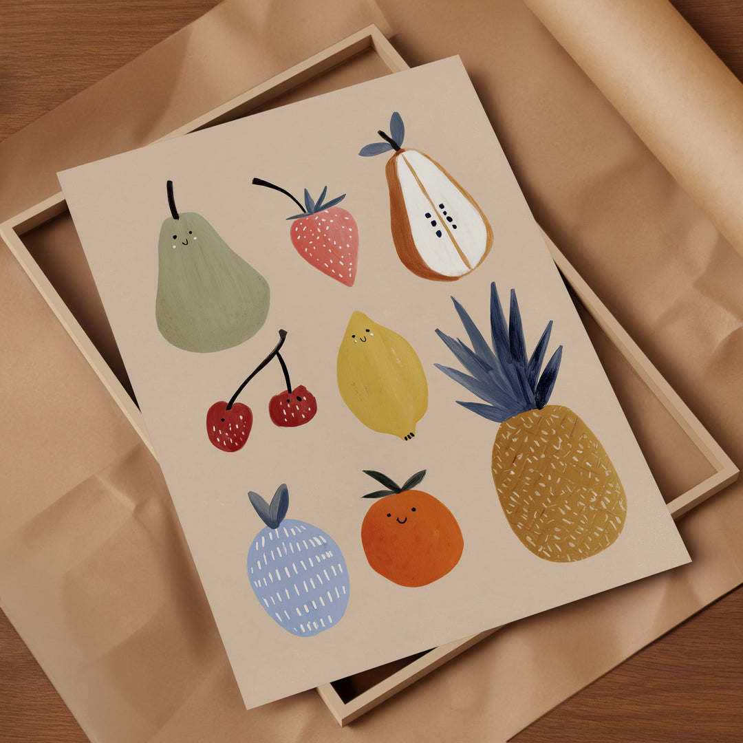 Farmers Market Fruits Print