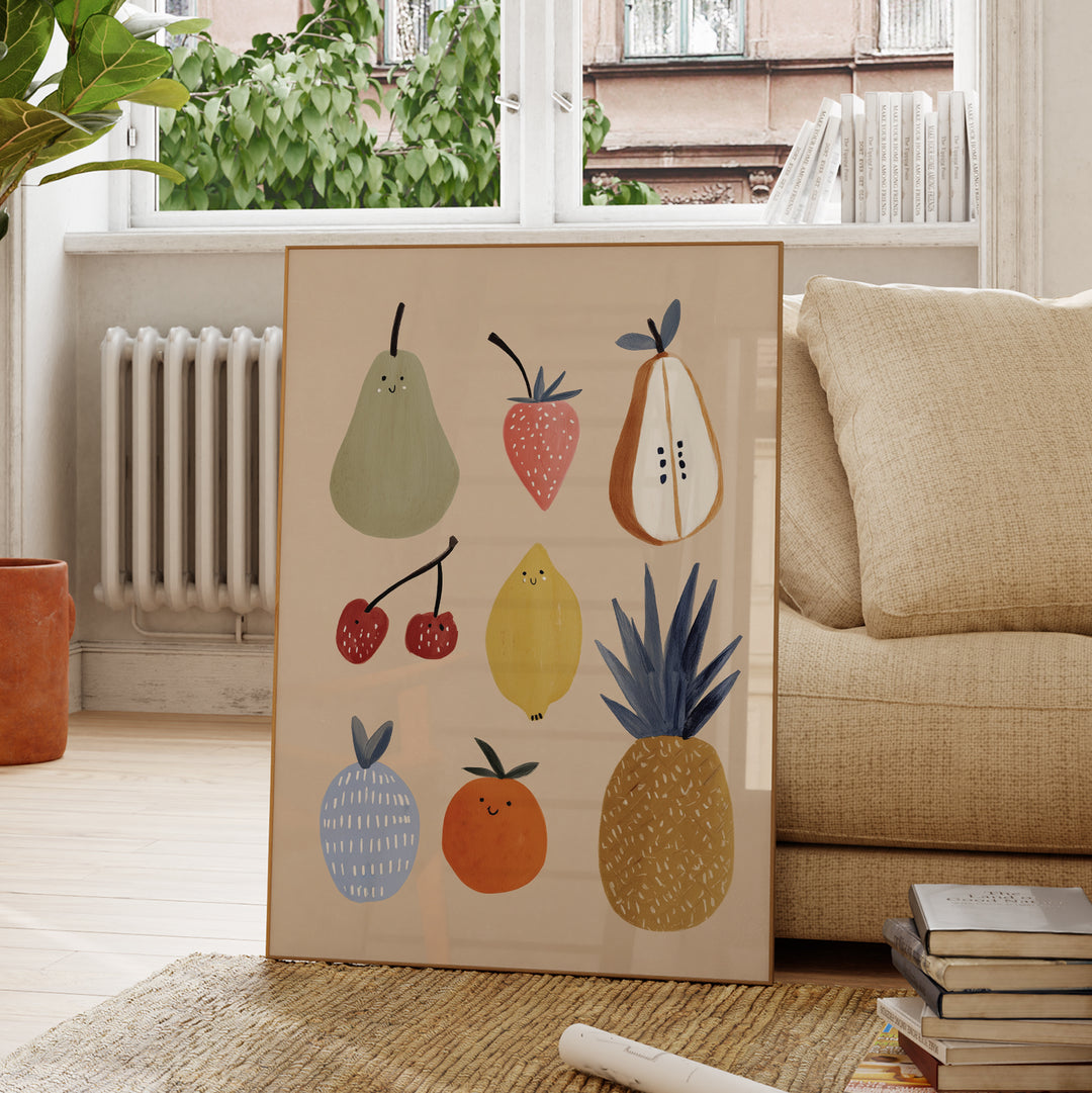 Farmers Market Fruits Print