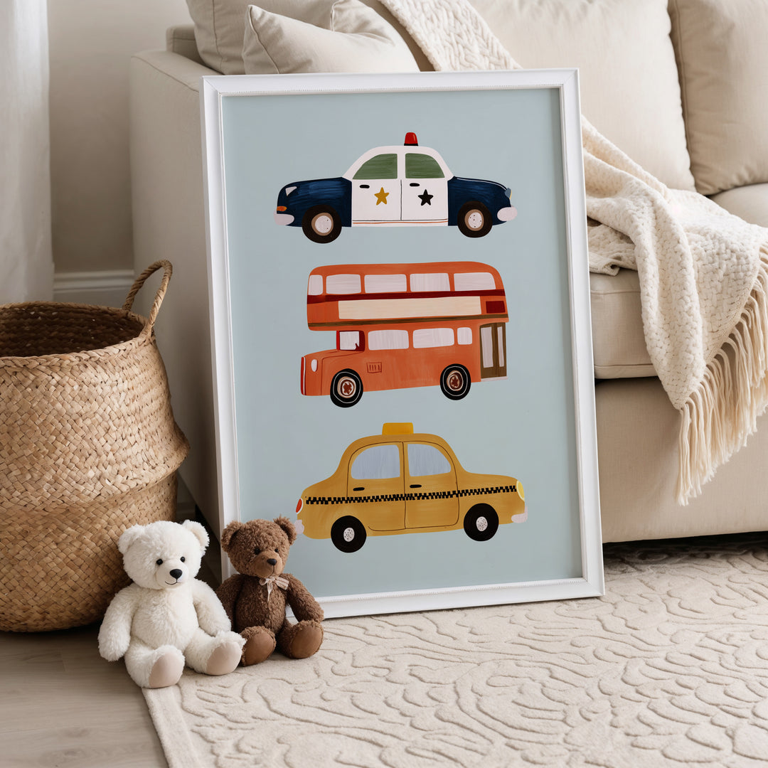 City Vehicles Print