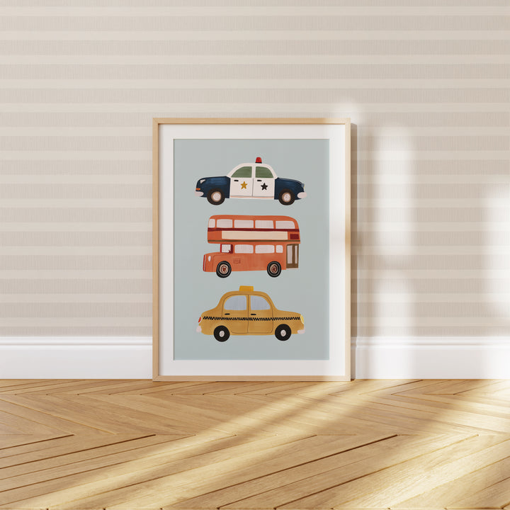 City Vehicles Print