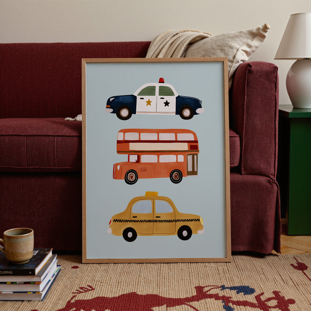 City Vehicles Print