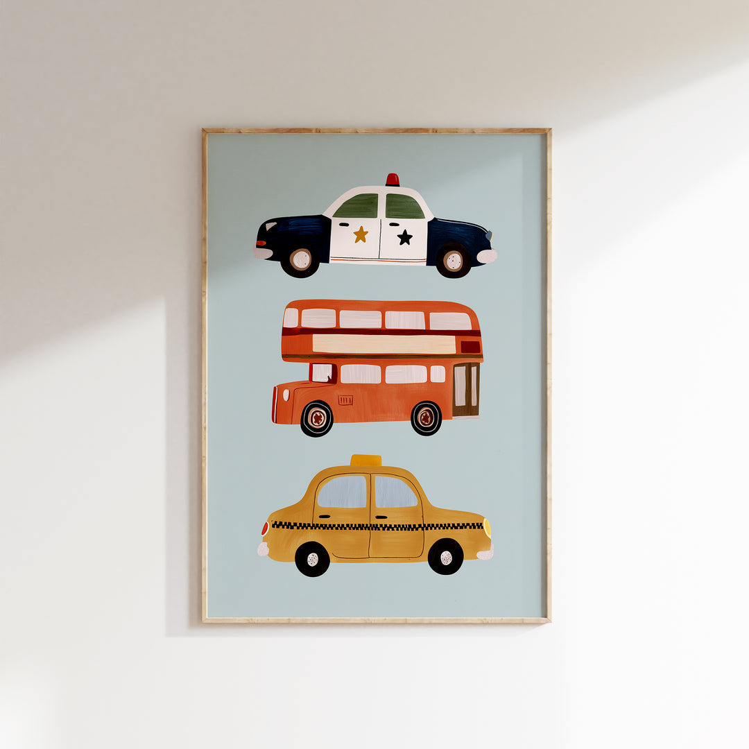 City Vehicles Print