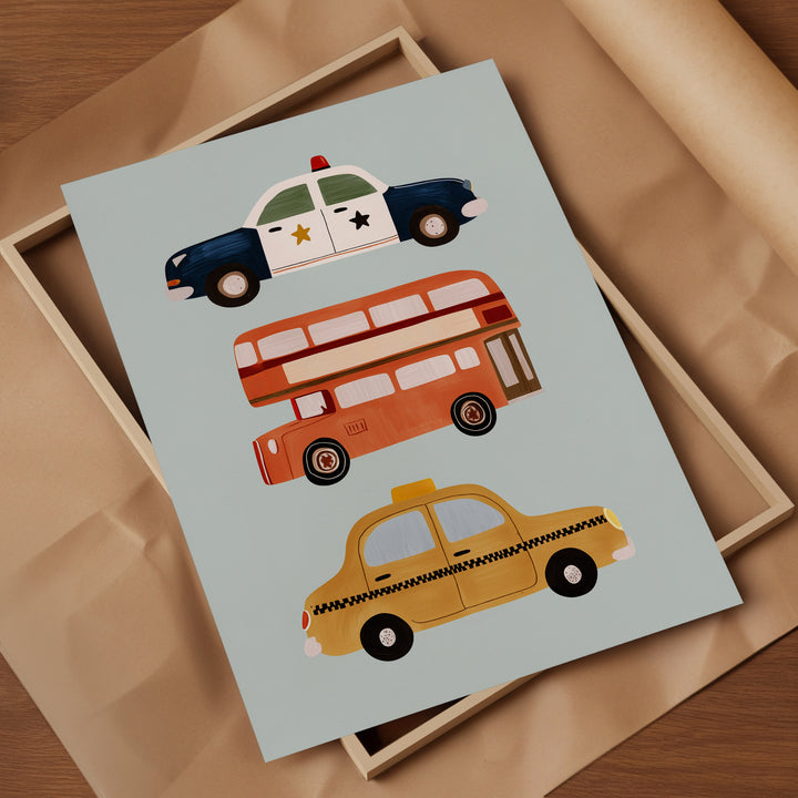 City Vehicles Print