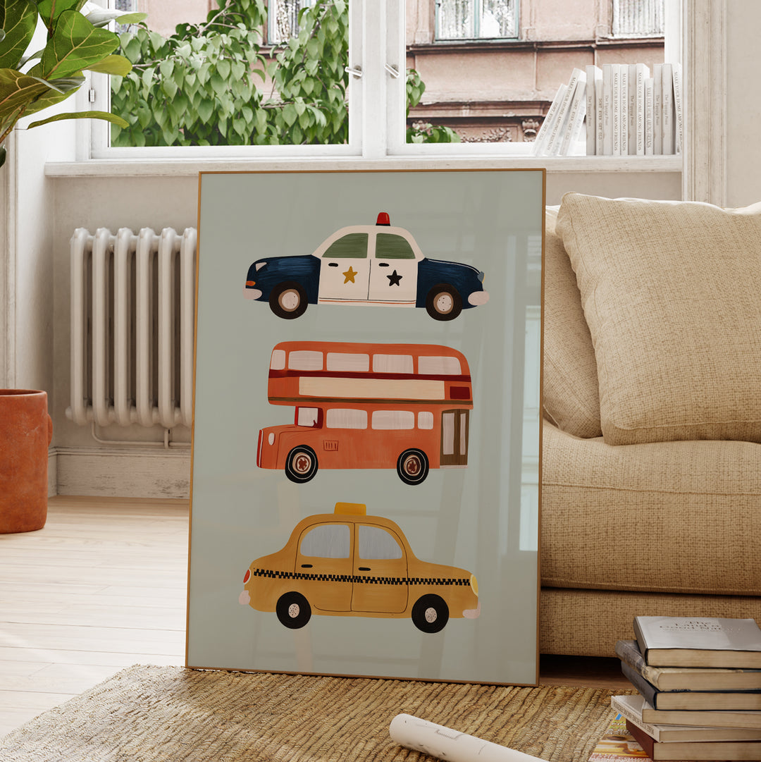 City Vehicles Print