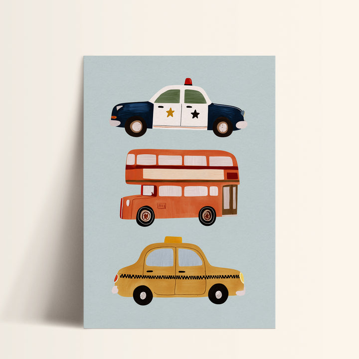 City Vehicles Print