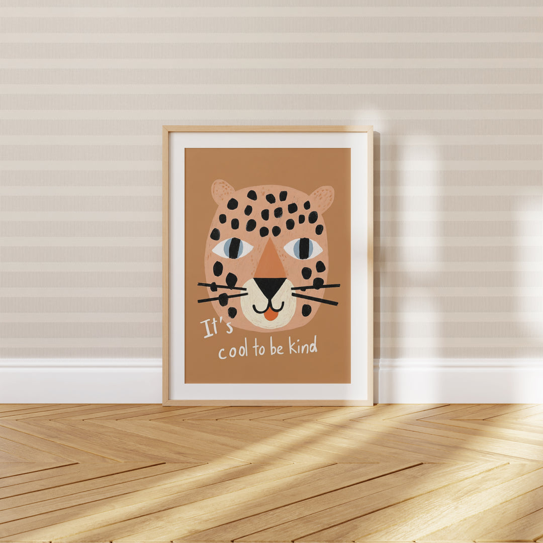 It's Cool to Be Kind Leopard Print