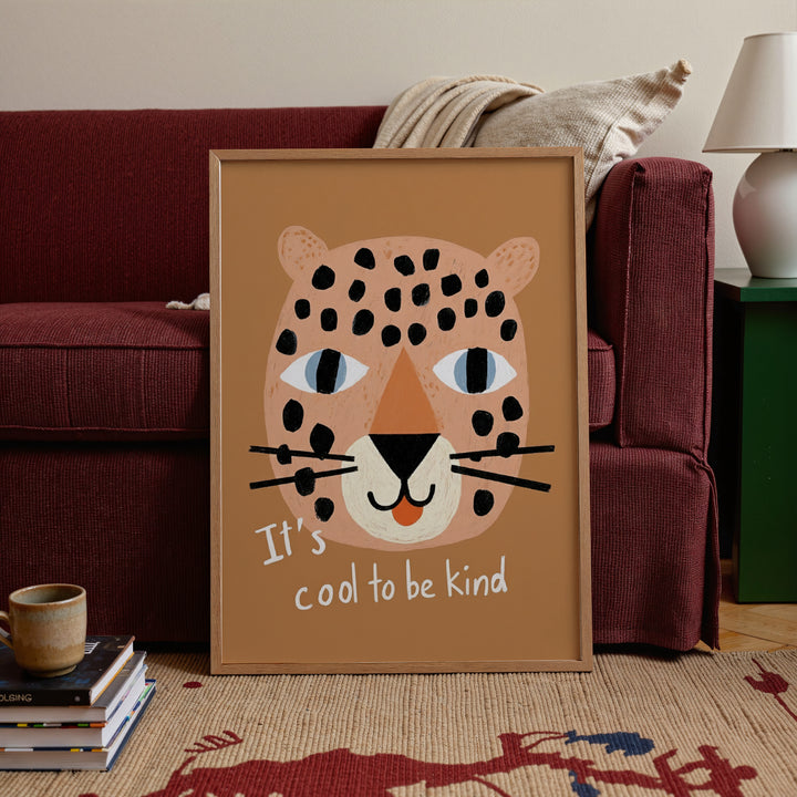 It's Cool to Be Kind Leopard Print
