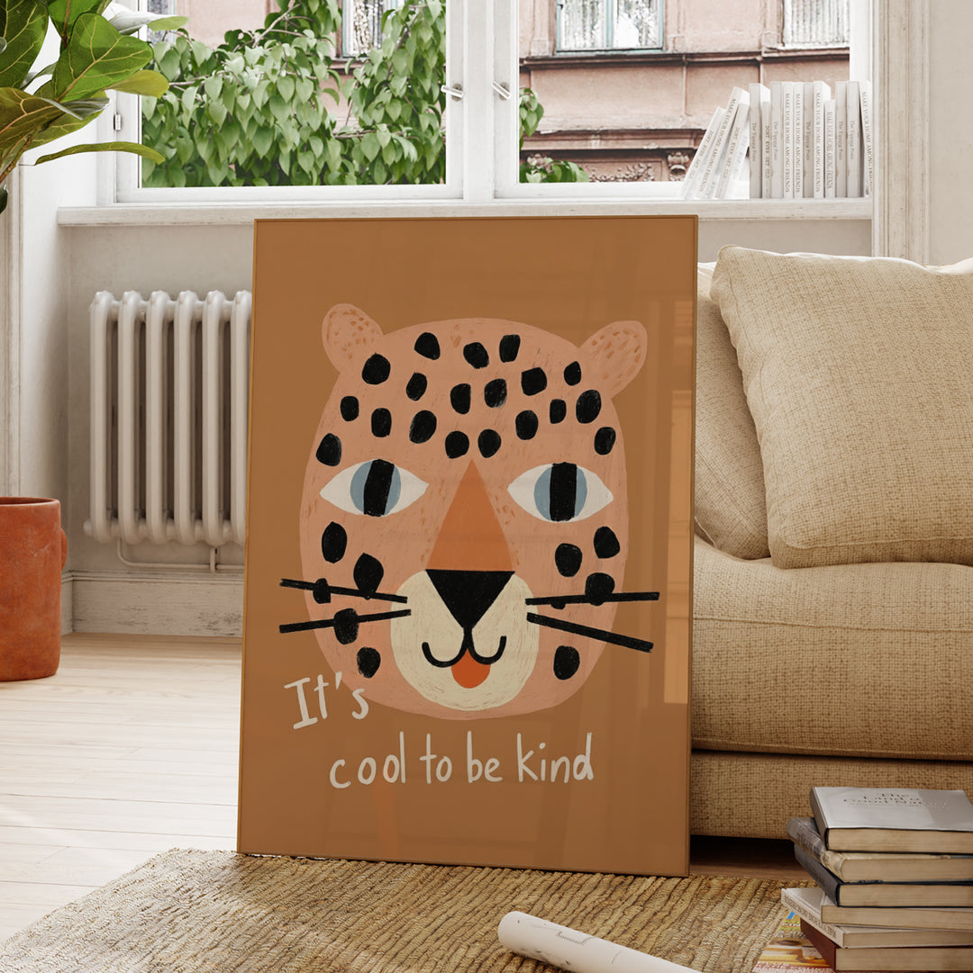 It's Cool to Be Kind Leopard Print