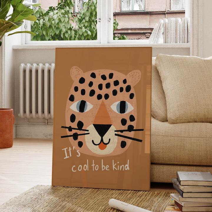 It's Cool to Be Kind Leopard Print