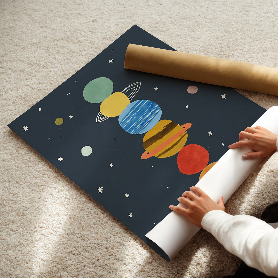 Stacked Planets Print