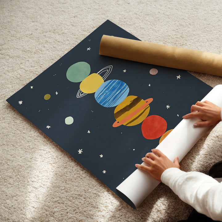 Stacked Planets Print