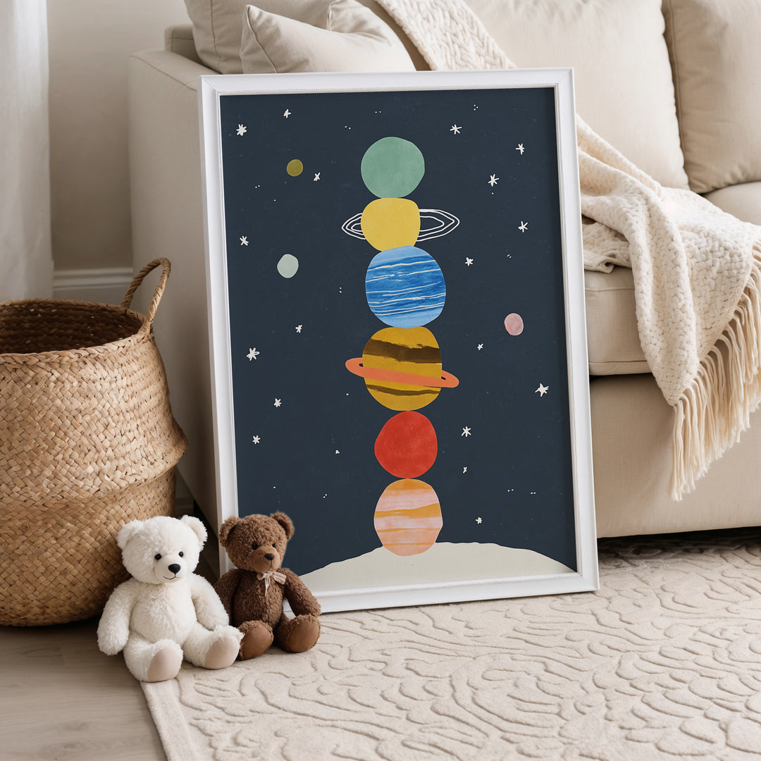 Stacked Planets Print