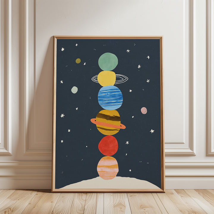 Stacked Planets Print