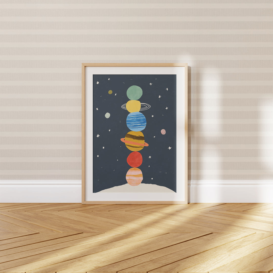 Stacked Planets Print