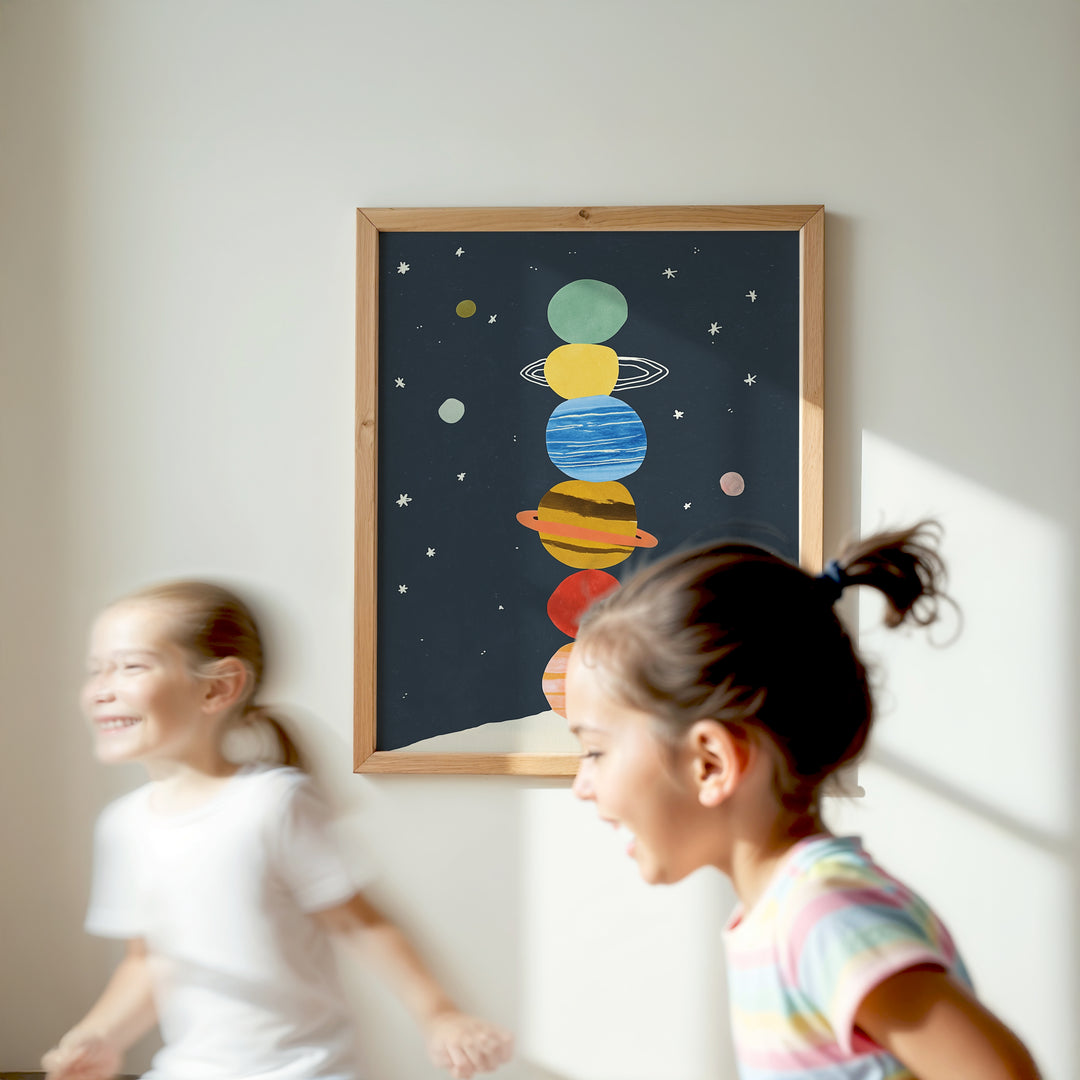 Stacked Planets Print