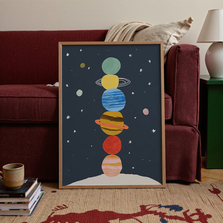 Stacked Planets Print