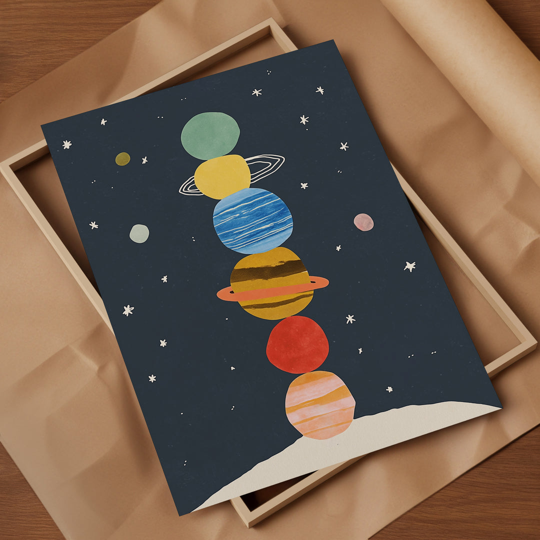 Stacked Planets Print