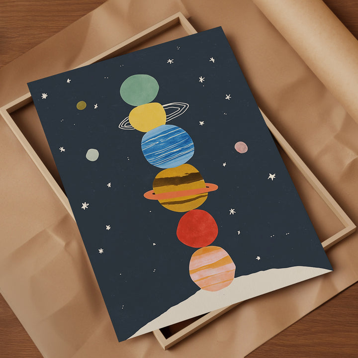 Stacked Planets Print
