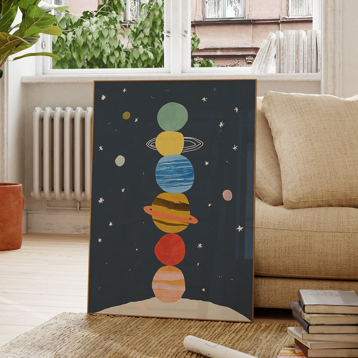 Stacked Planets Print