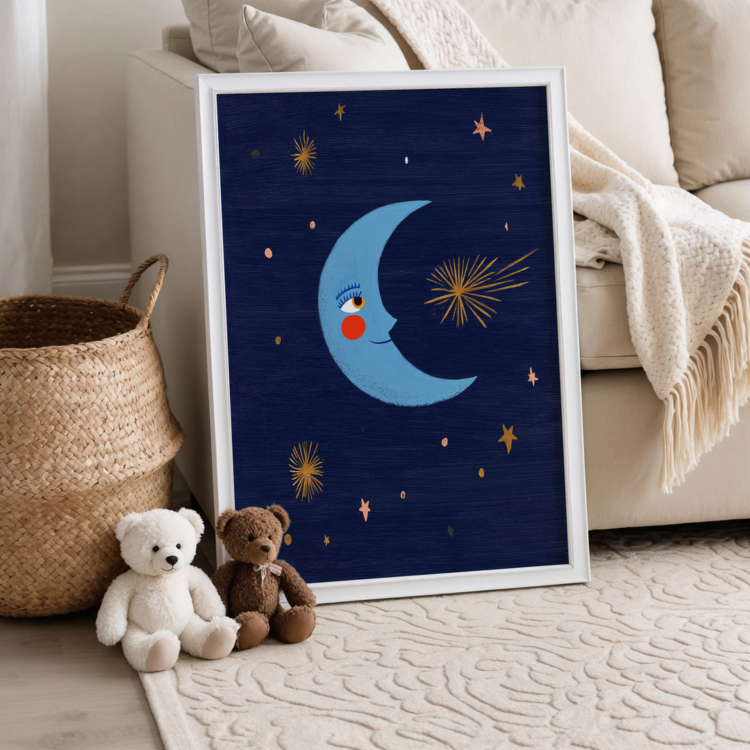 Smiling Moon Print