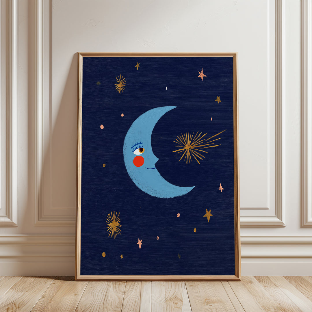 Smiling Moon Print