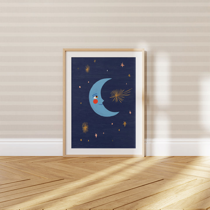 Smiling Moon Print