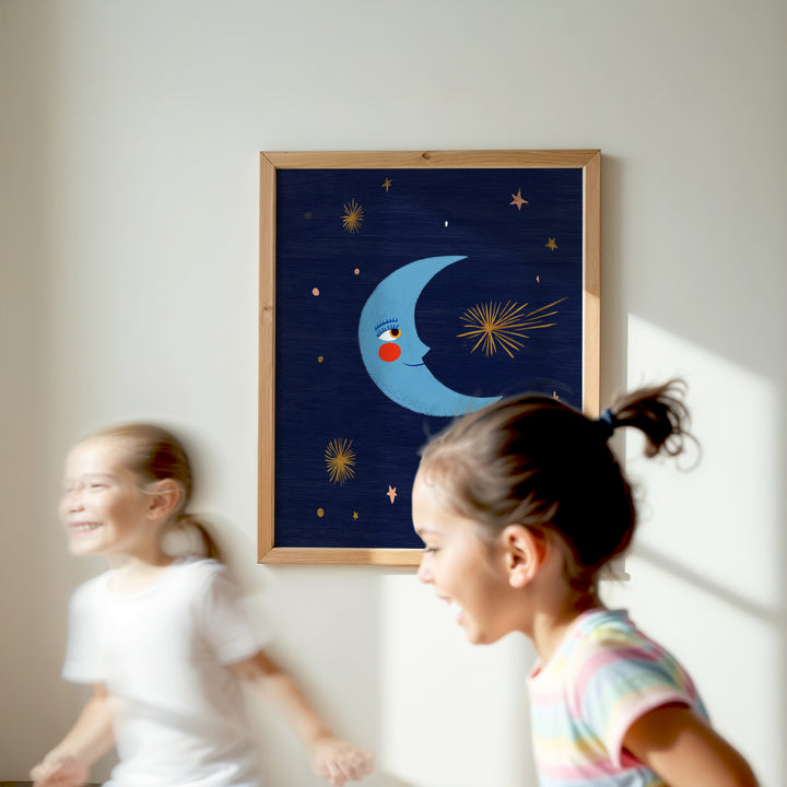 Smiling Moon Print