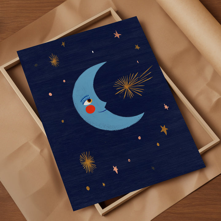 Smiling Moon Print
