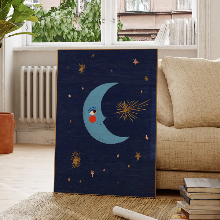 Smiling Moon Print