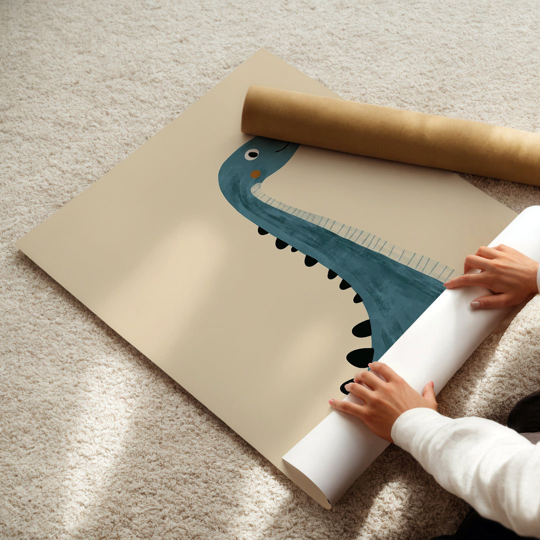 Whimsical Dinosaur Print