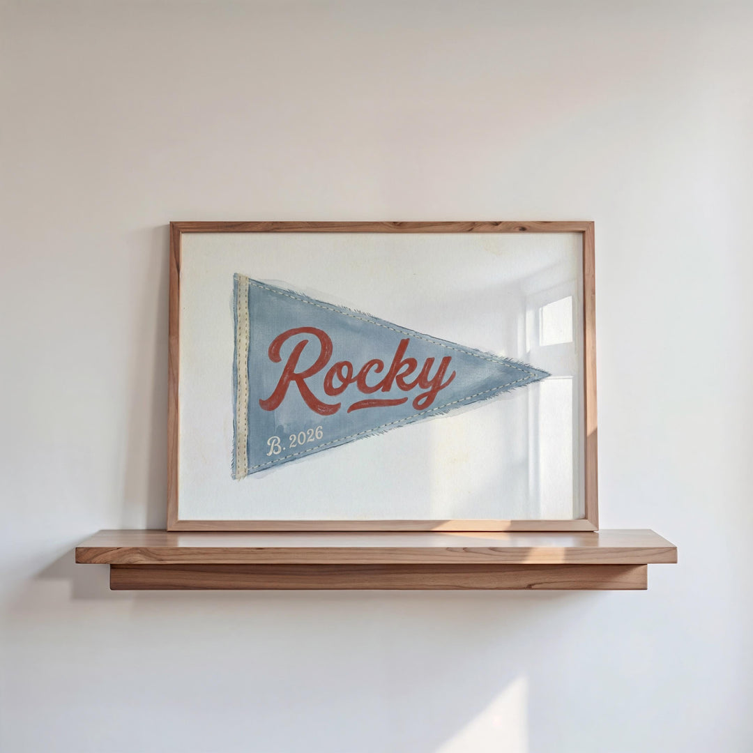 Personalized Nautical Nursery Wall Art Set | 6 Custom Name Coastal Prints