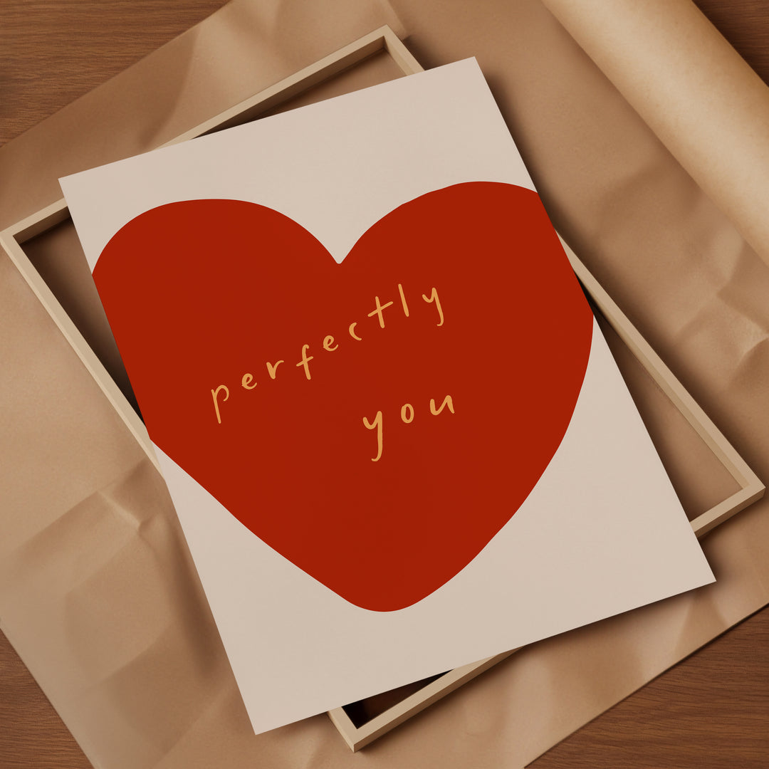 a piece of paper with a heart on it