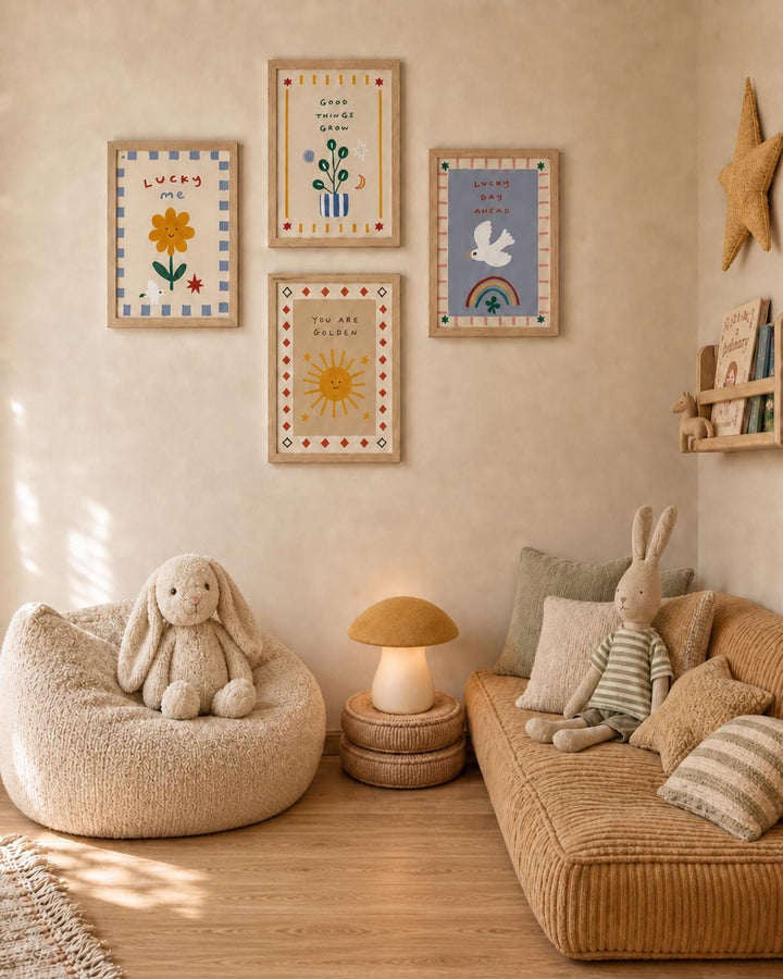 Gender Neutral Nursery Wall Art Bundle | 33 Printable Eclectic Kids Prints