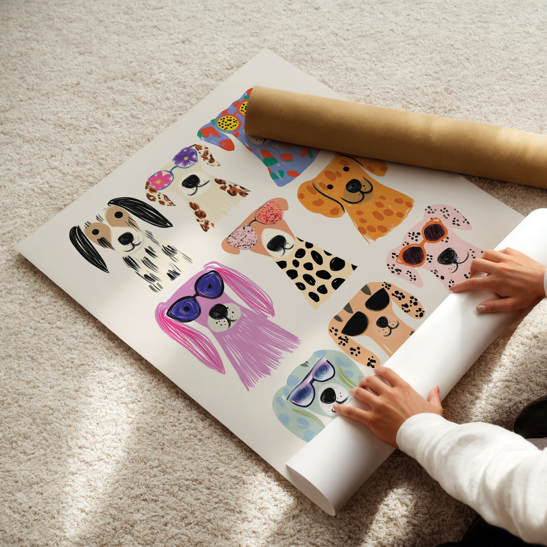 a child is playing with stickers on a sheet of paper