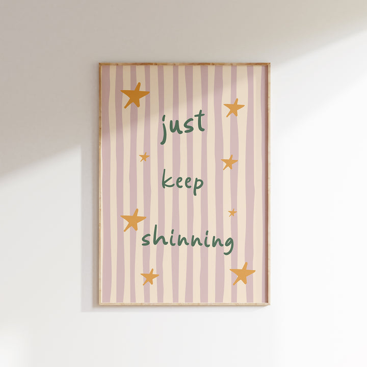 a picture hanging on a wall with a quote on it