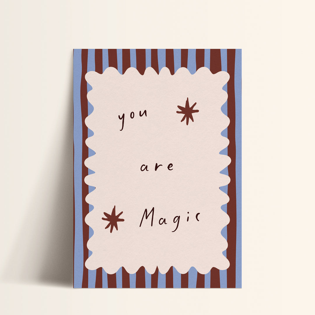 a card that says you are magic on it