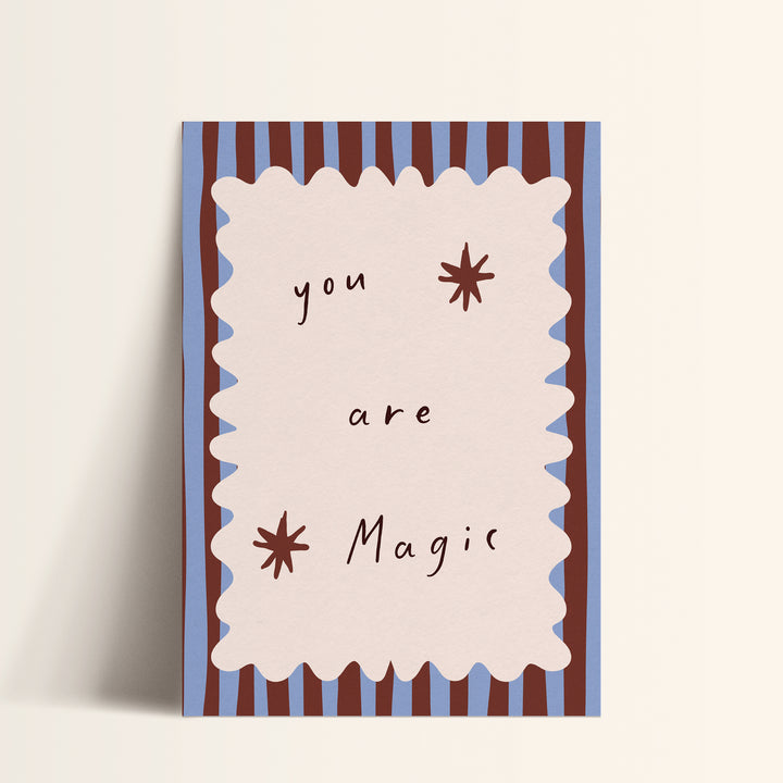 a card that says you are magic on it