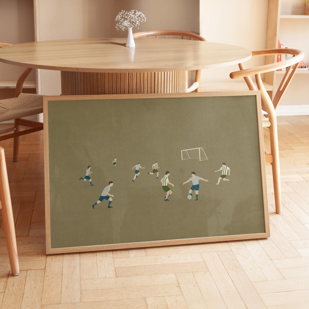 a picture of a group of people playing soccer