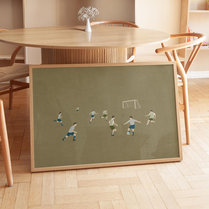 a picture of a group of people playing soccer