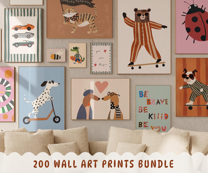 Digital Download Printable Wall Art Bundle