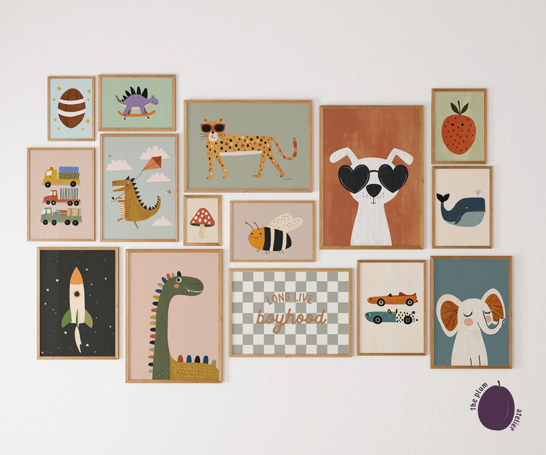 Eclectic Colorful And Printable Wall Art Bundle